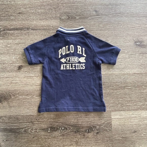 Ralph Lauren Kids Polo in Navy and Gray - Picture 3 of 4